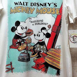 Disney MINNIE/MICKEY Short Sleeve.Graphic T-Shirt  Rhinestone One Sz (Fits S-XL)